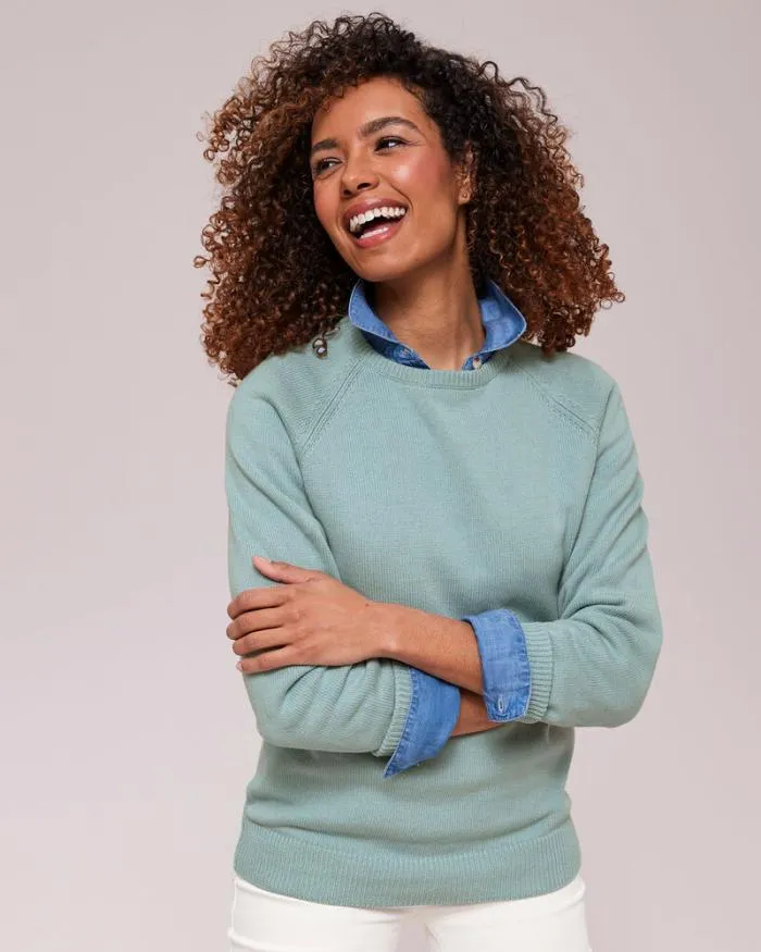 Cotton Traders Knitwear Essential Cotton Crew Neck Jumper 8211 Women