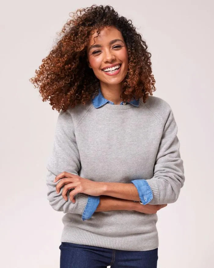 Cotton Traders Knitwear Essential Cotton Crew Neck Jumper 8211 Women