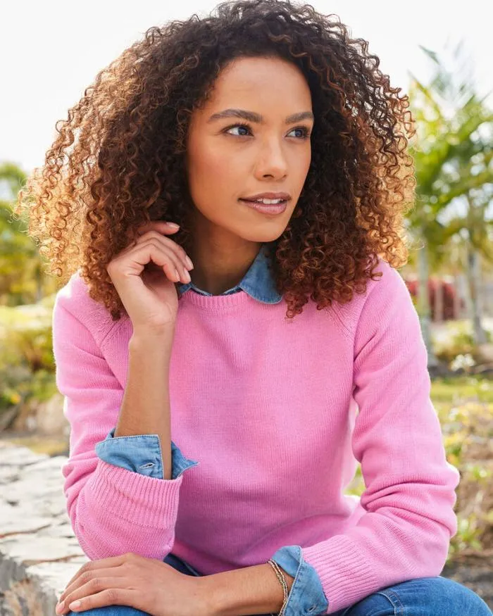 Cotton Traders Knitwear Essential Cotton Crew Neck Jumper 8211 Women