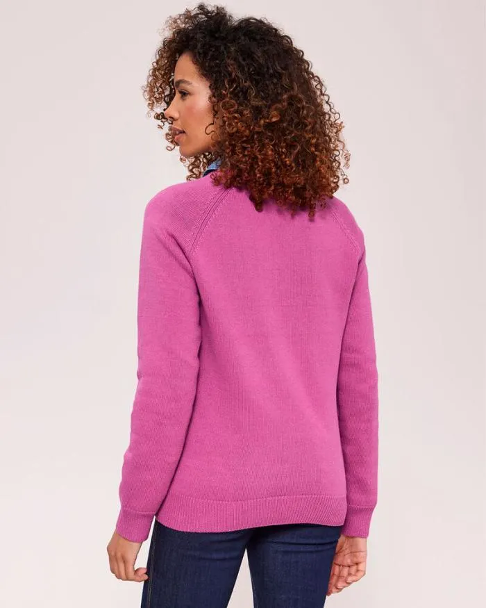 Cotton Traders Knitwear Essential Cotton Crew Neck Jumper 8211 Women