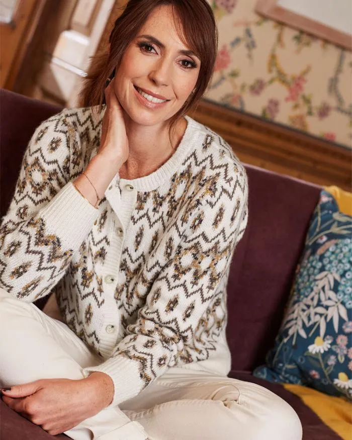 Cotton Traders Knitwear Fair Isle Cardigan 8211 Women