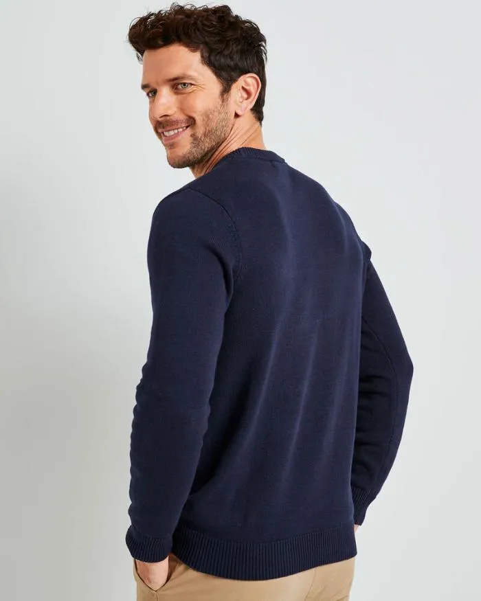 Cotton Traders Knitwear Favourite Cotton Crew Neck Jumper 8211 Men