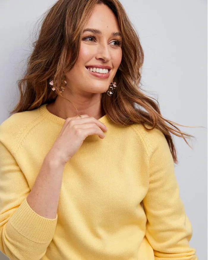 Cotton Traders Knitwear Favourite Crew Neck Cotton Jumper 8211 Women