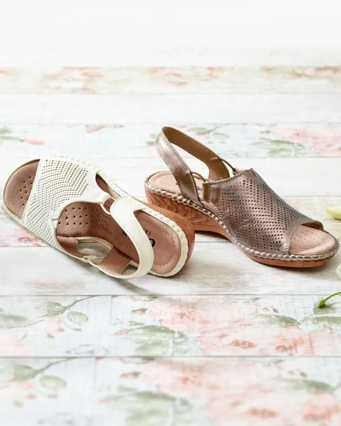 Cotton Traders Sandals Cutwork Detail Sandals 8211 Women