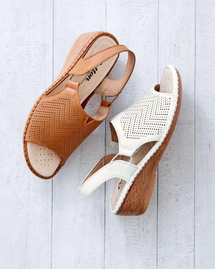 Cotton Traders Sandals Cutwork Detail Sandals 8211 Women