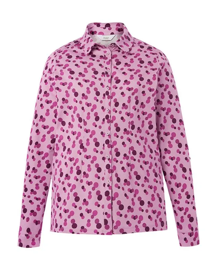 Cotton Traders Shirts and Blouses Jolie Long Sleeve Print Jersey Shirt 8211 Women