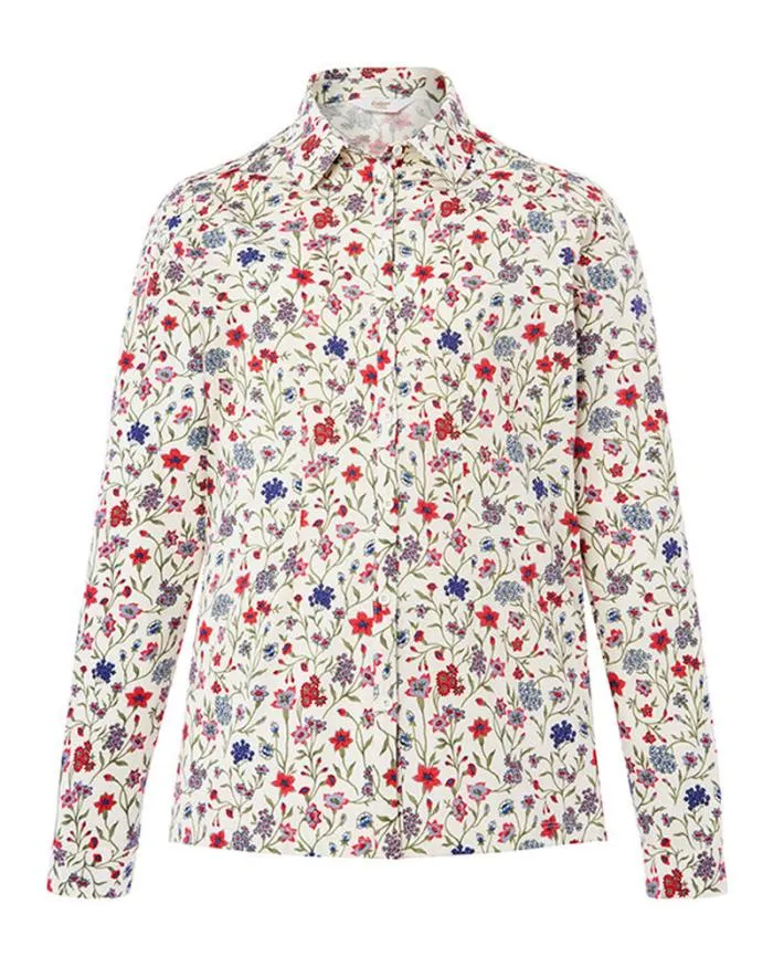 Cotton Traders Shirts and Blouses Jolie Long Sleeve Print Jersey Shirt 8211 Women