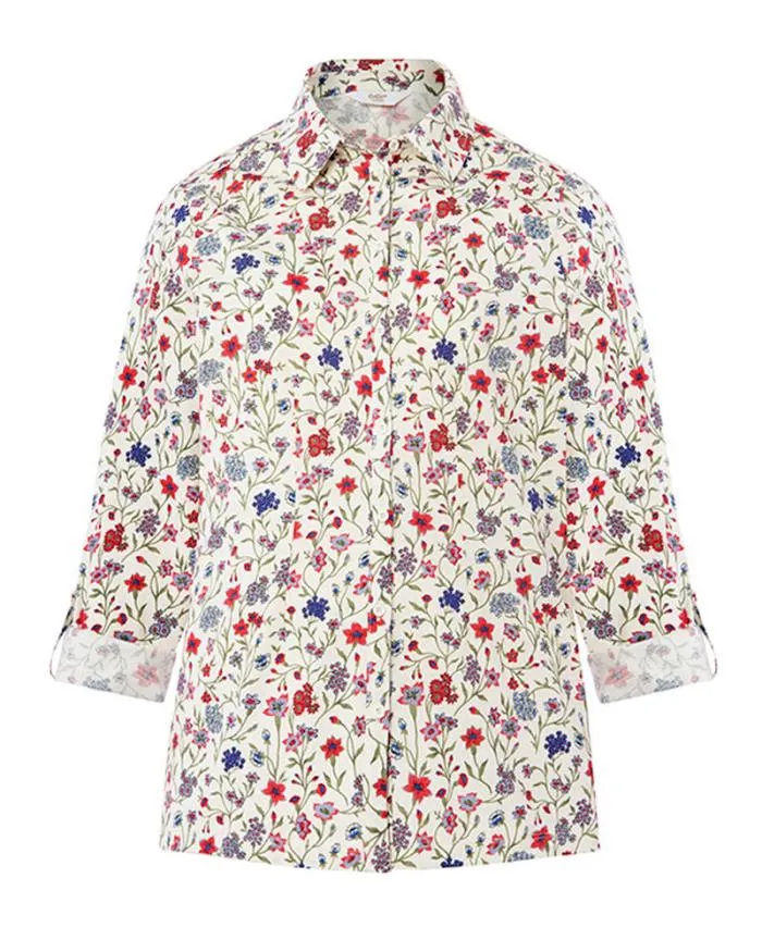 Cotton Traders Shirts and Blouses Jolie Long Sleeve Print Jersey Shirt 8211 Women