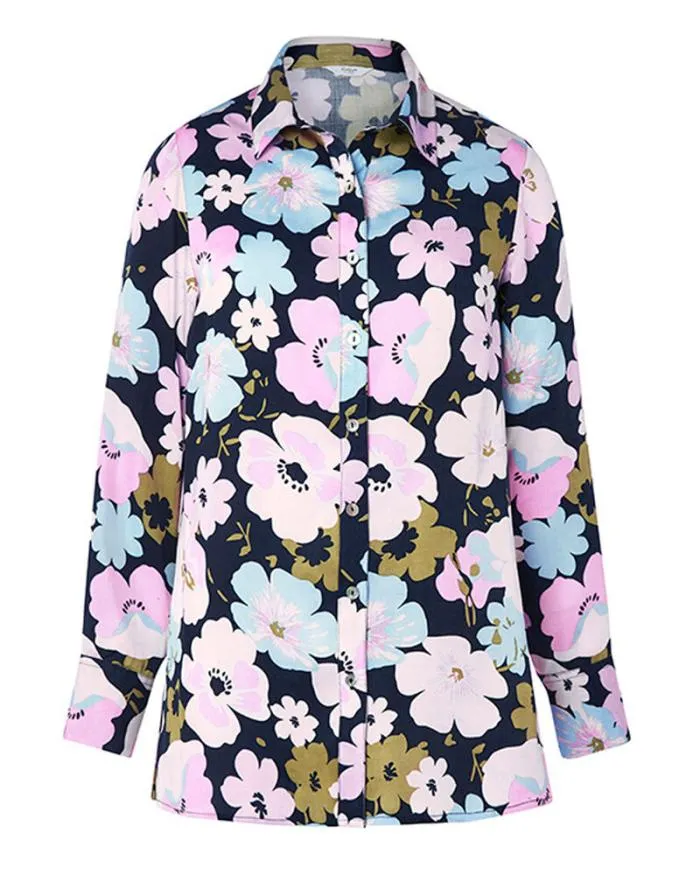 Cotton Traders Shirts and Blouses Petunia Long Sleeve Printed Shirt 8211 Women