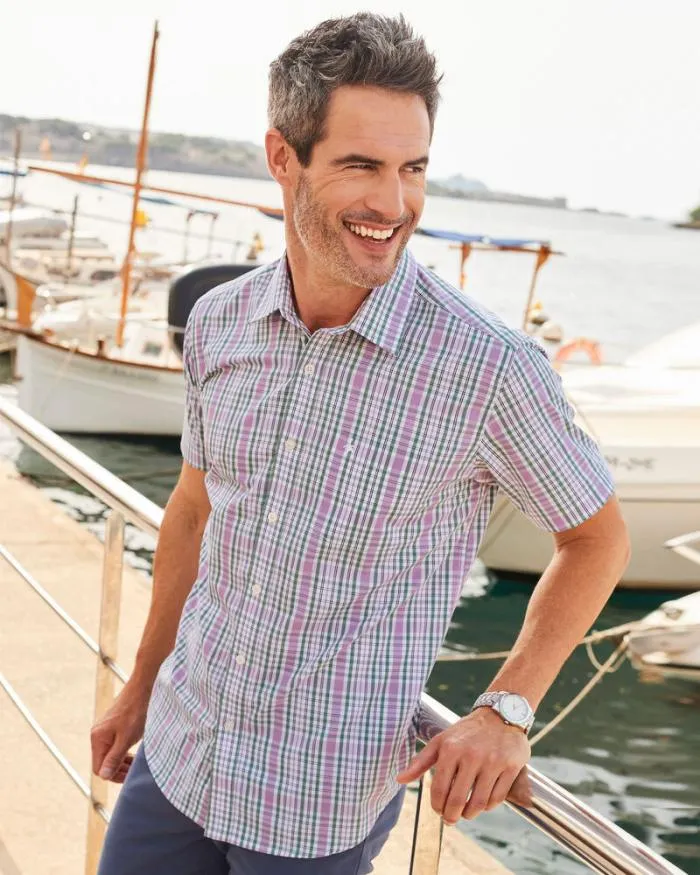 Cotton Traders Shirts EasyCare Classic Short Sleeve Shirt 8211 Men