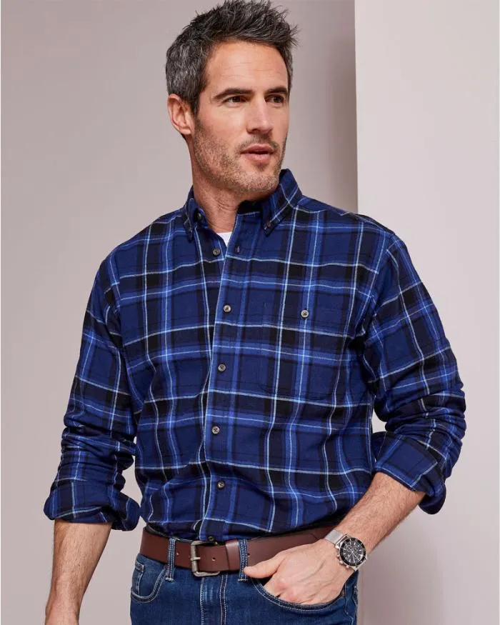 Cotton Traders Shirts Flannel Check Shirt 8211 Men