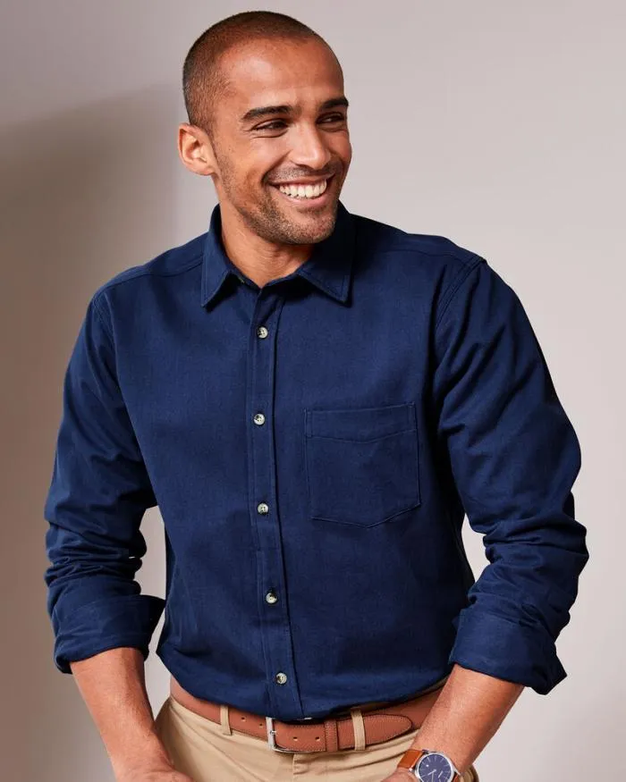 Cotton Traders Shirts Long Sleeve Cotton Twill Shirt 8211 Men