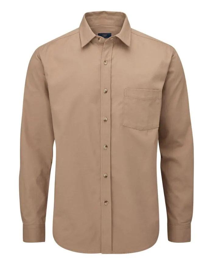 Cotton Traders Shirts Long Sleeve Cotton Twill Shirt 8211 Men