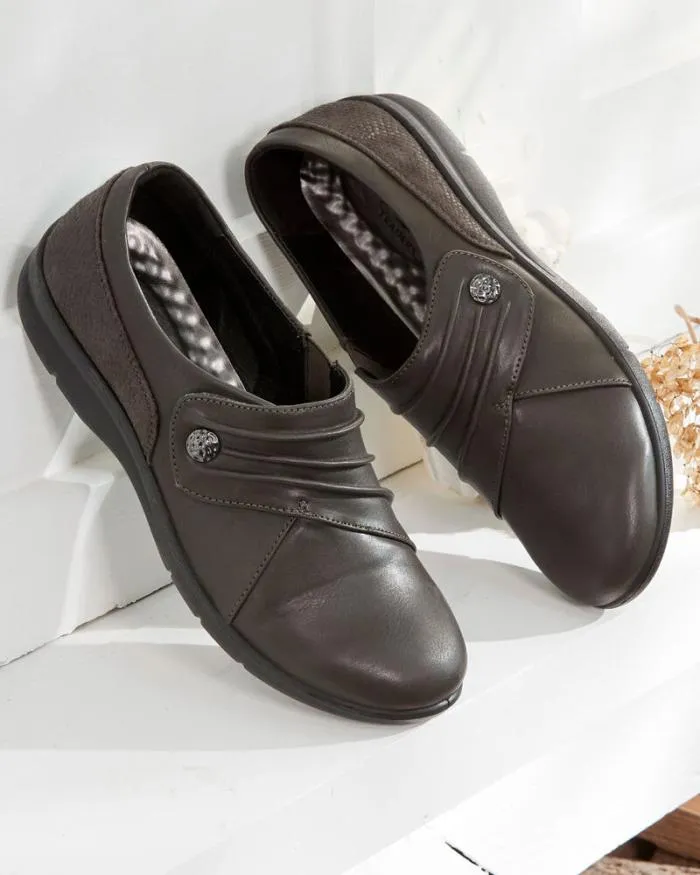 Cotton Traders Shoes Flexisole Ruched Adjustable Strap Shoes 8211 Women
