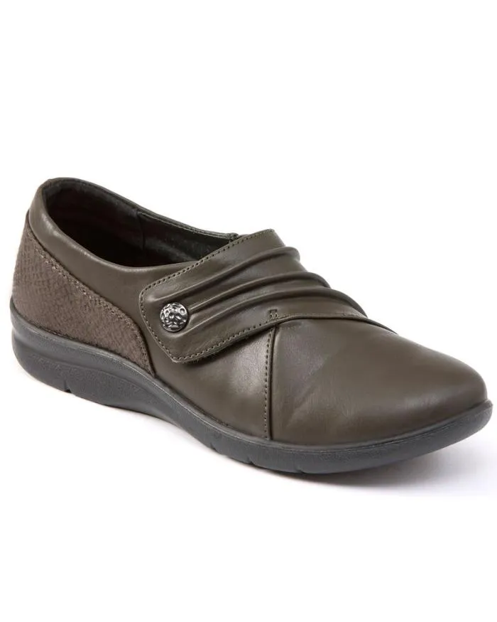 Cotton Traders Shoes Flexisole Ruched Adjustable Strap Shoes 8211 Women