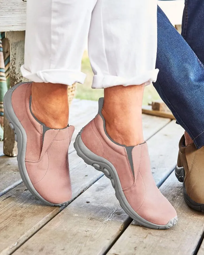 Cotton Traders Shoes s Comfort Fit Suede Slipons 8211 Women