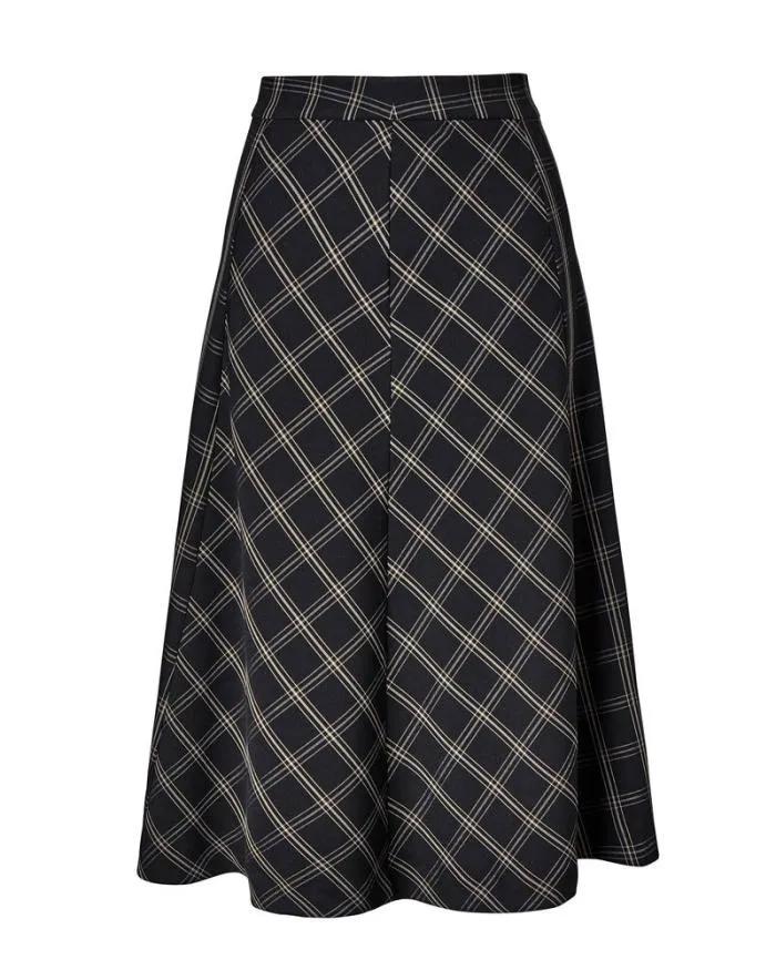 Cotton Traders Skirts CheckIt Side Zip Midi Skirt 8211 Women