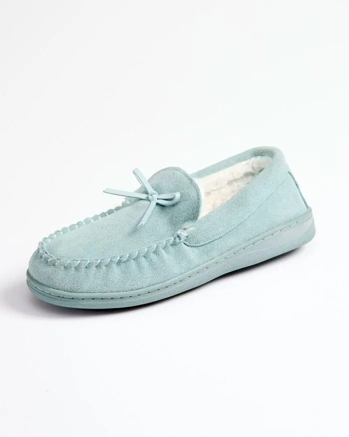 Cotton Traders Slippers Suede Memory Foam Moccasin Slippers 8211 Women