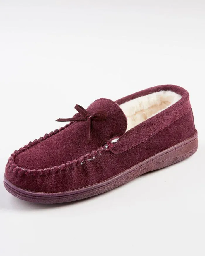 Cotton Traders Slippers Suede Memory Foam Moccasin Slippers 8211 Women