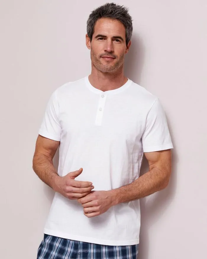 Cotton Traders Tops and TShirts 3 Pack Short Sleeve Grandad Tops 8211 Men