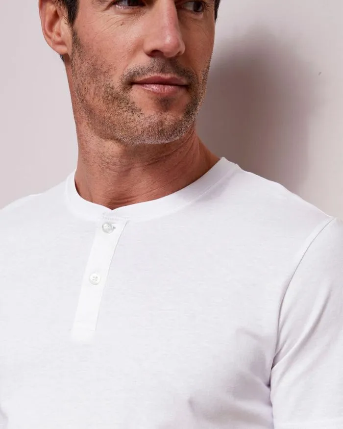 Cotton Traders Tops and TShirts 3 Pack Short Sleeve Grandad Tops 8211 Men