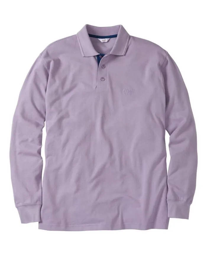 Cotton Traders Tops and TShirts Long Sleeve Polo Shirt 8211 WomenMenUnisex