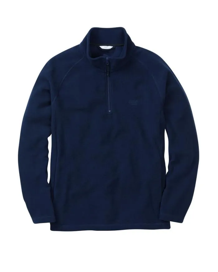 Cotton Traders Tops and TShirts Recycled Microfleece Half Zip Top 8211 WomenMenUnisex