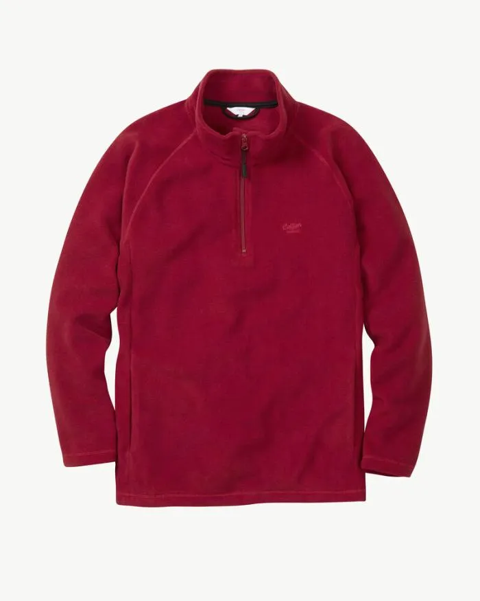 Cotton Traders Tops and TShirts Recycled Microfleece Half Zip Top 8211 WomenMenUnisex