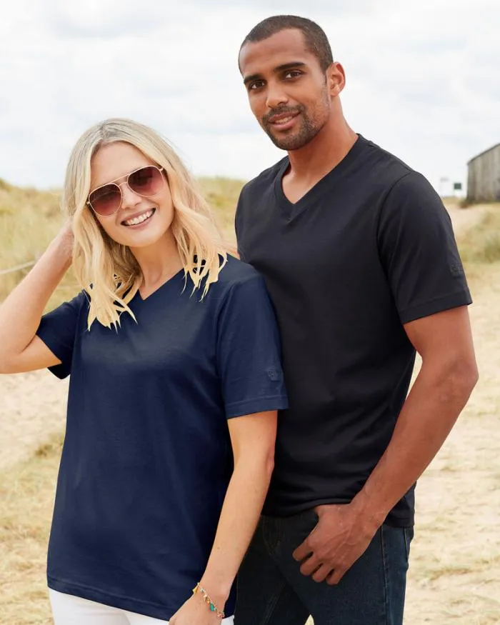 Cotton Traders Tops and TShirts VNeck TShirt 8211 WomenMenUnisex