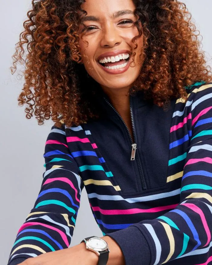 Cotton Traders Tops and TShirts Weekend Zip Neck Sweatshirt 8211 Women