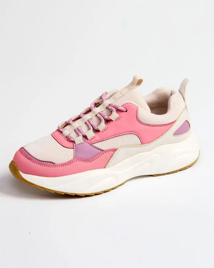 Cotton Traders Trainers LaceUp Colour Block Trainers 8211 Women