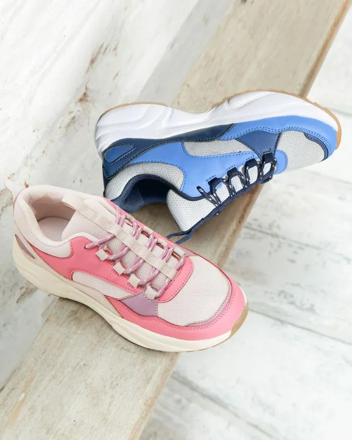 Cotton Traders Trainers LaceUp Colour Block Trainers 8211 Women