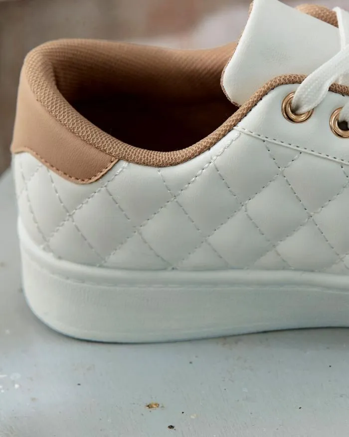 Cotton Traders Trainers Quilted LaceUp Trainers 8211 Women