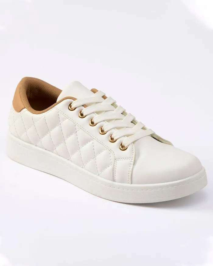 Cotton Traders Trainers Quilted LaceUp Trainers 8211 Women