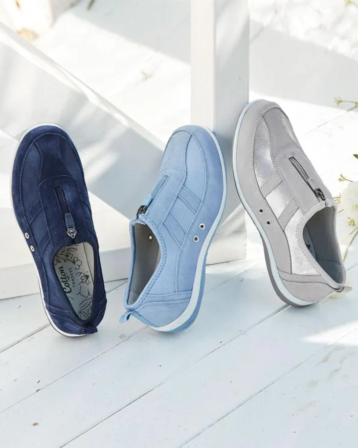 Cotton Traders Trainers Suede Leisure Flex Pumps 8211 Women