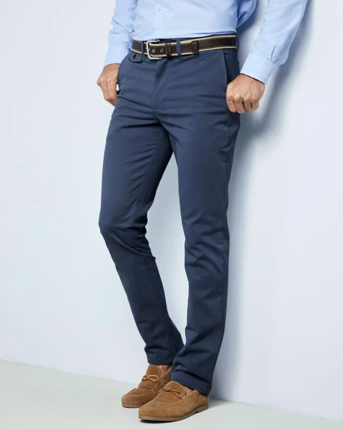 Cotton Traders Trousers Flat Front Wrinkle Free Stretch Chino Trousers 8211 Men