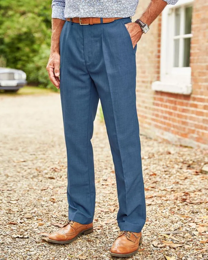 Cotton Traders Trousers Pleat Front Supreme Trousers 8211 Men