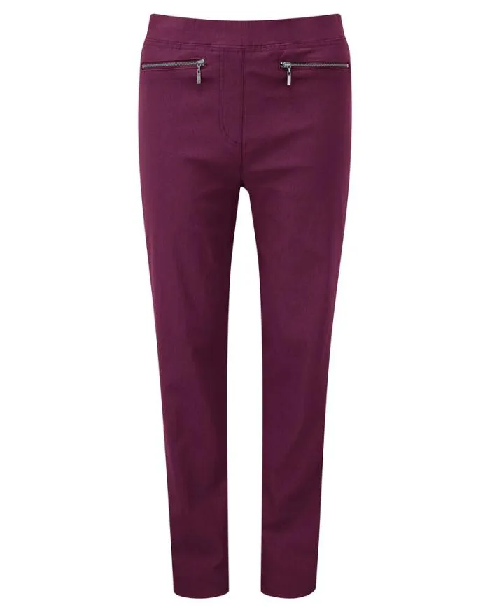 Cotton Traders Trousers Super Stretchy SlimLeg PullOn Trousers 8211 Women