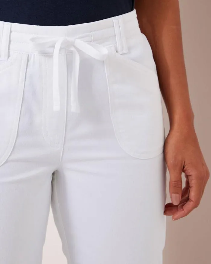 Cotton Traders Trousers Wrinkle Free PullOn Crop Trousers 8211 Women