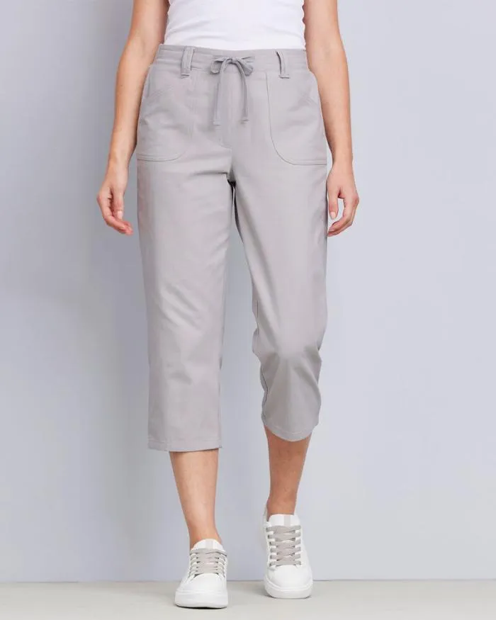 Cotton Traders Trousers Wrinkle Free PullOn Crop Trousers 8211 Women
