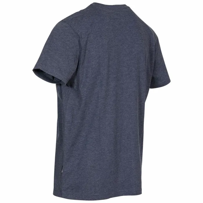 Course Printed Casual TShirt Navy Marl Men Trespass TShirts