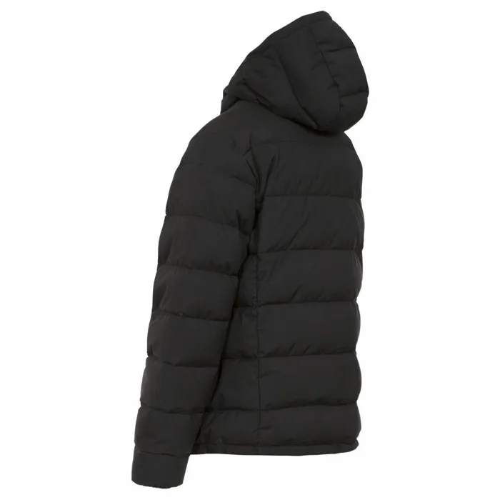 Crane DLX Hooded Down Jacket Black Men Trespass Casual Jackets