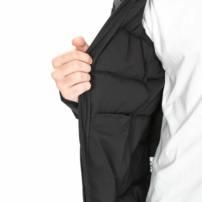 Crane DLX Hooded Down Jacket Black Men Trespass Casual Jackets