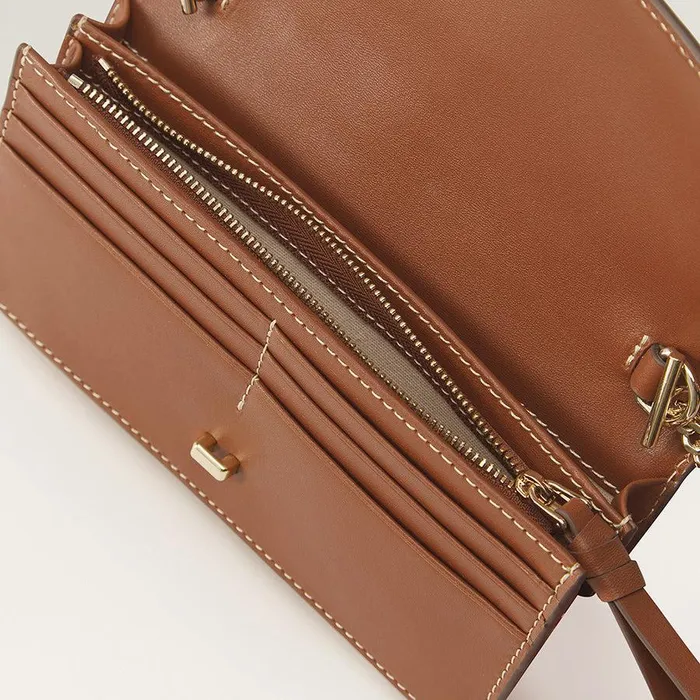 Cross Body Bags Bags Helen Kaminski Adelie Wallet With Raffia Cuoio Nougat