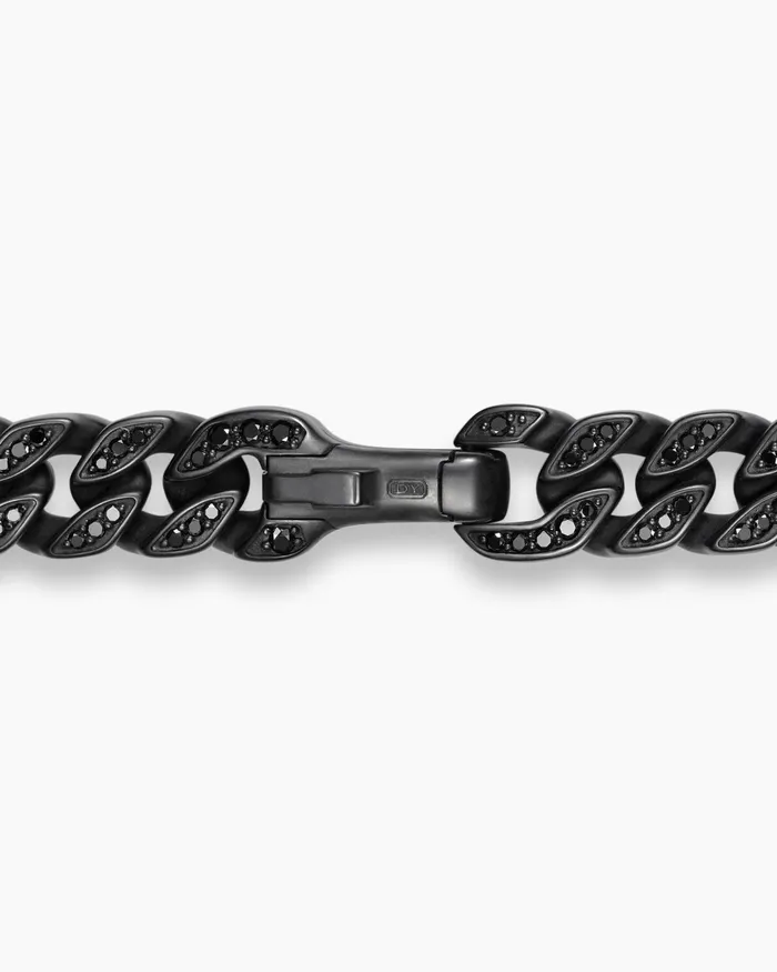 Curb Chain Bracelet In Black Titanium 8mm Men David Yurman Chain