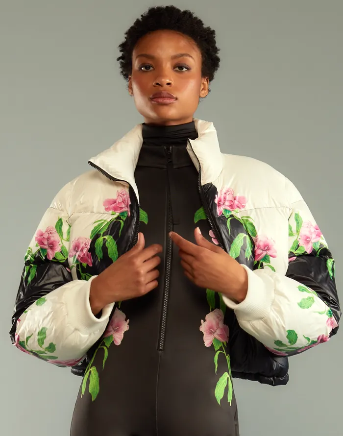 Cynthia Rowley April Showers Puffer Jacket Women Jackets and Coats
