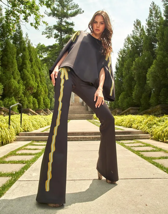 Cynthia Rowley Bonded Fit And Flare Pants Women Bottoms Cynthia Rowley Bonded Fit And Flare Pants Women Bottoms