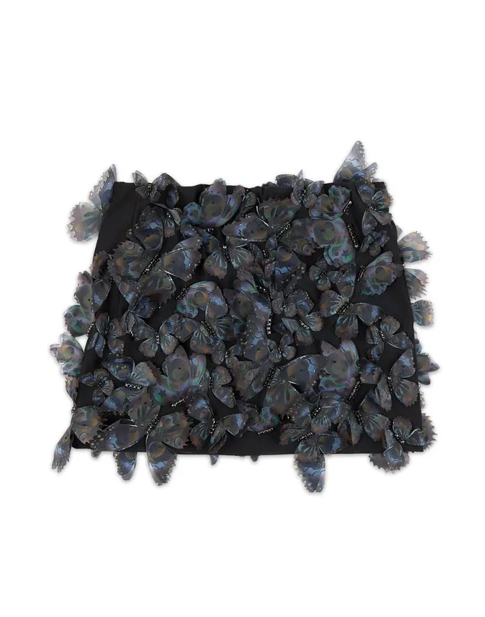 Cynthia Rowley Butterfly Appliqu Skirt Women Bottoms