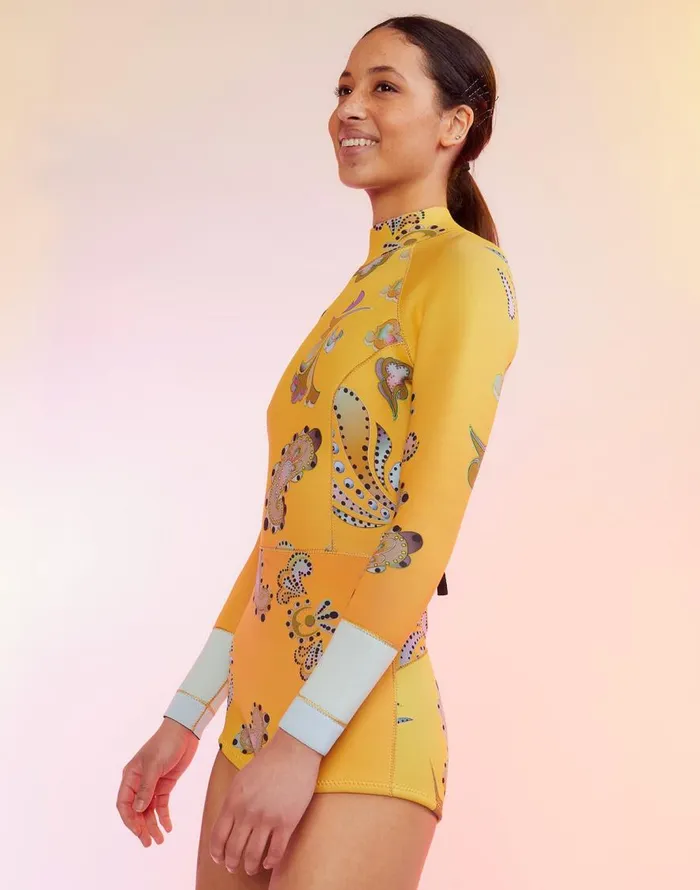 Cynthia Rowley Sunrise Paisley Wetsuit Women Surf and Swim Cynthia Rowley Sunrise Paisley Wetsuit Women Surf and Swim