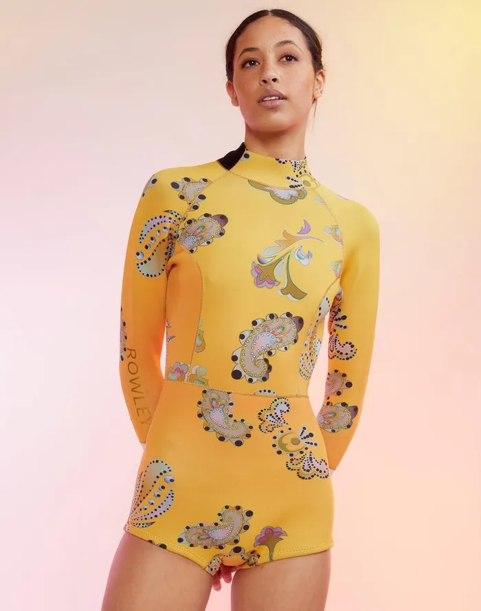 Cynthia Rowley Sunrise Paisley Wetsuit Women Surf and Swim Cynthia Rowley Sunrise Paisley Wetsuit Women Surf and Swim